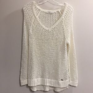 A&F White V-Neck Sweater!